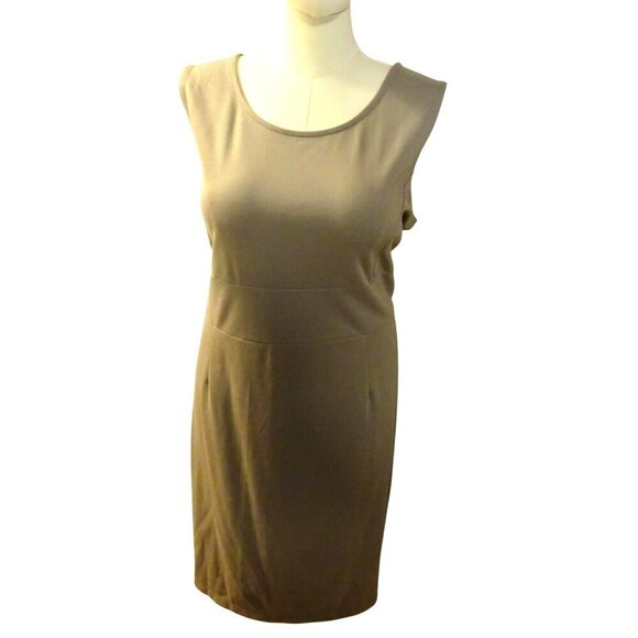 Avenue Taupe Sheath Dress Plus Size 22 24 Sleeveless Knee Length Business Casual - Picture 11 of 11